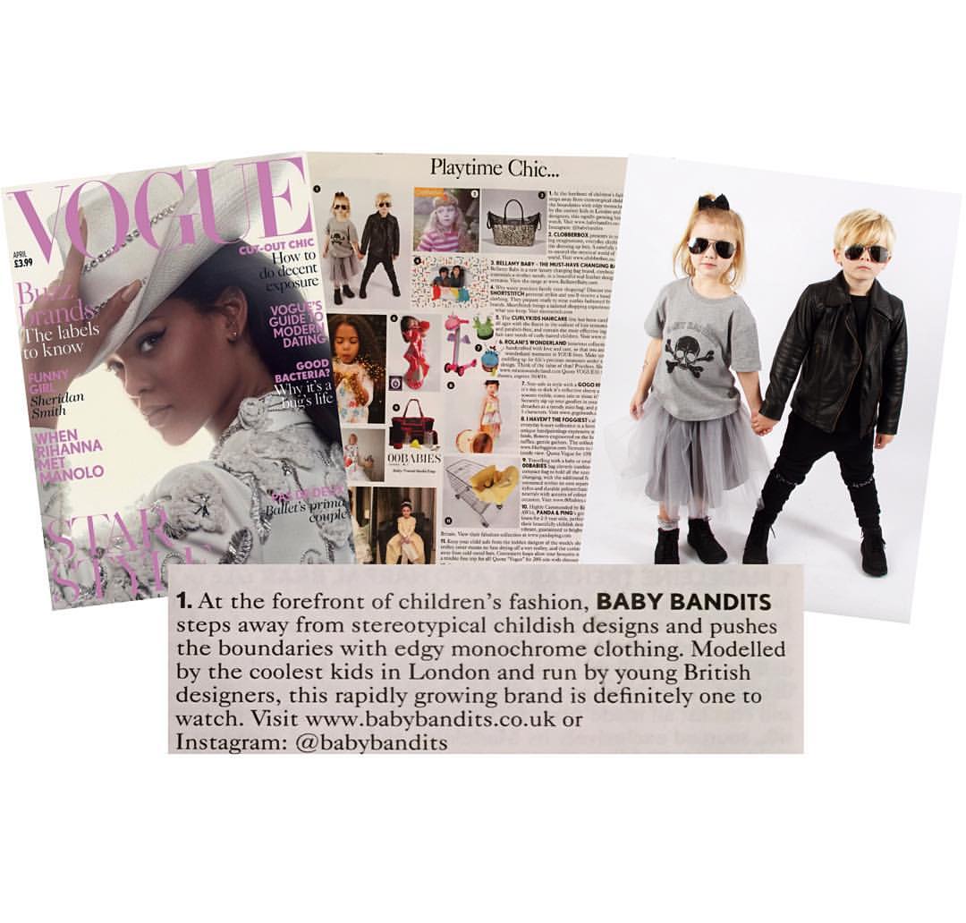 BabyBandits's tweet photo. Zuban and Lux are currently featured in @BritishVogue! #babybandits #kids #kidsfashion #fashion  #style https://t.co/GyrwXAhaql