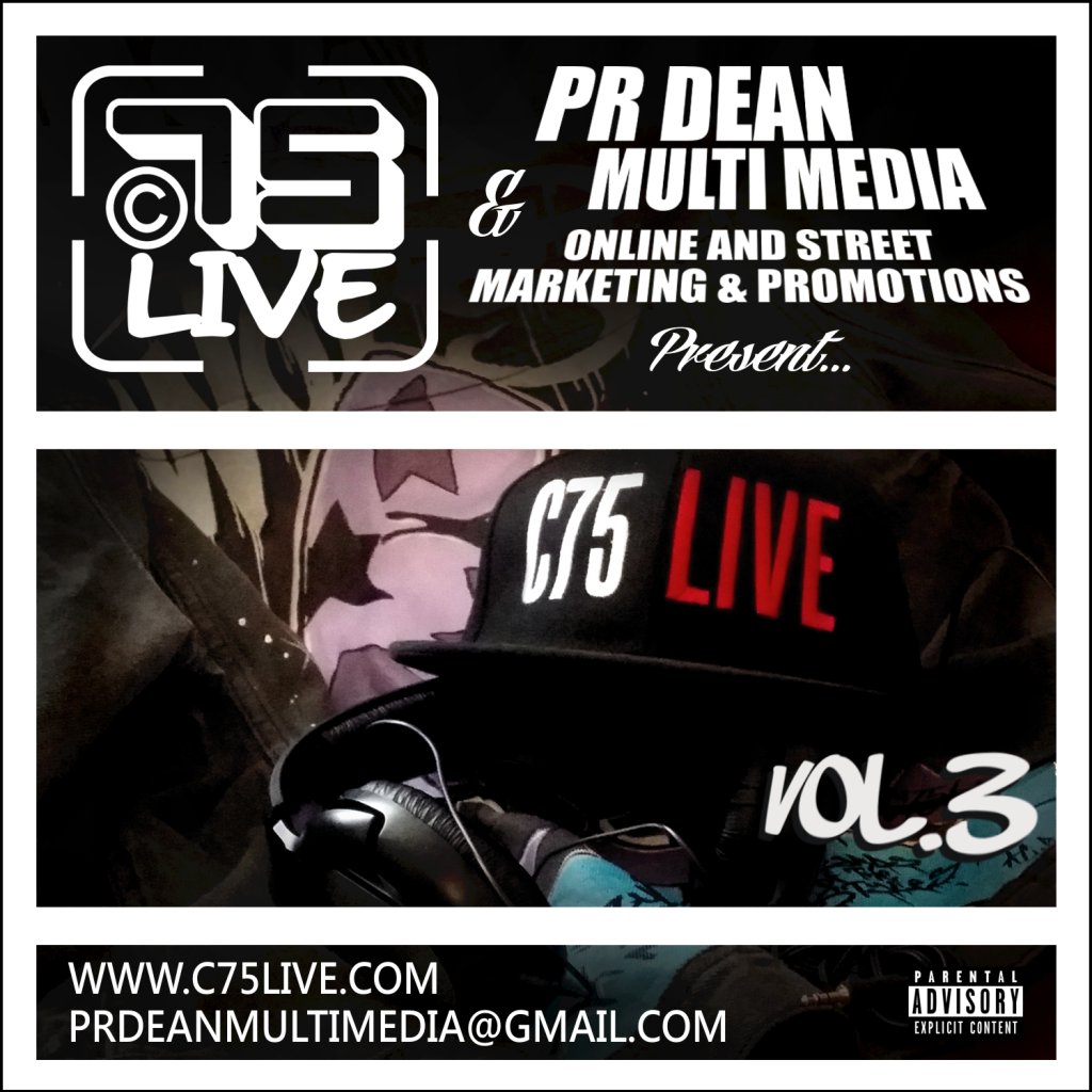RappersIQ's tweet photo. @C75Designs & #PRDean Multimedia Pres. - #C75Live Vol3 #Mixtape https://t.co/bWftOQ88DN #WCW #1Hr #Rap #Energy https://t.co/vKrrQ3Fnh9