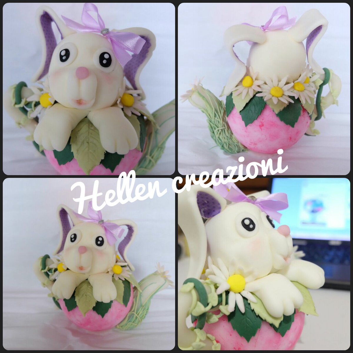 PluSizeBlog's tweet image. #coniglietta #pasquale #porcellanafredda #pastadimais #biscuit #clay