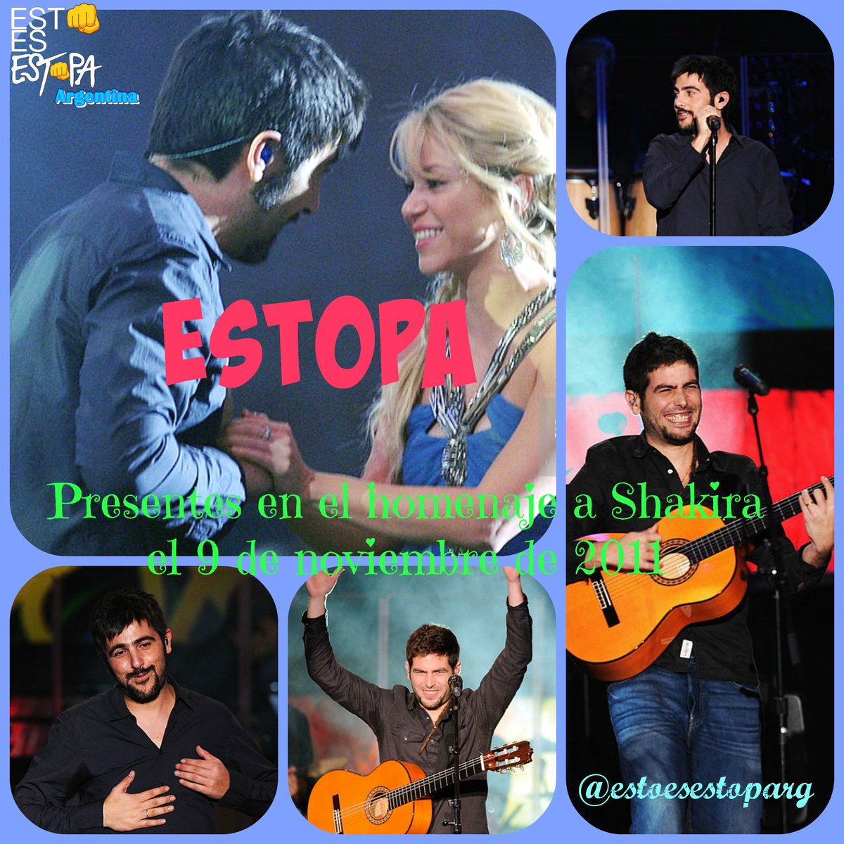 EstoEsEstoparg's tweet photo. Recordamos la participación en el homenaje a Shakira como persona del Año en los #LatinGrammy2011 de @estopaoficial https://t.co/HPzwgo5oaq