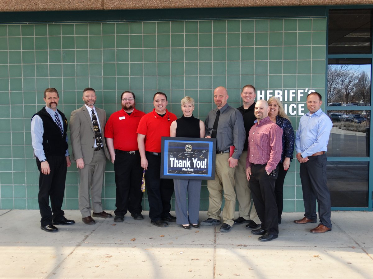 SheriffMesaColo's tweet photo. Thank you Office Depot/Office Max for raising over $6700.00 for the Geer Family!!  #GeerStrong #GJCopBeat https://t.co/6xFdsBEhc7