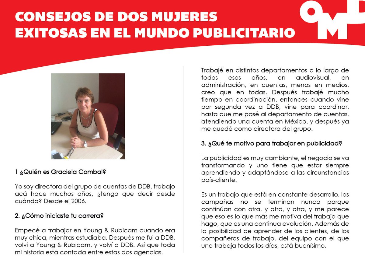 OMD_Argentina's tweet photo. ¡Newsletter! Especial día de la mujer: Entrevistas, Campañas exitosas y el Superclásico. https://t.co/wYCn1i71st https://t.co/CmXz26EOKU