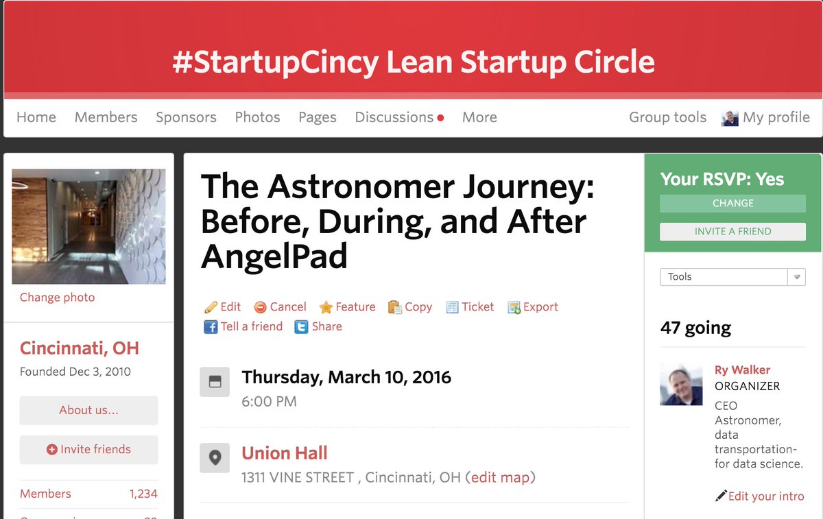 rywalker's tweet photo. Come hear me pour out my soul tomorrow :) https://t.co/BMAMpGHZtq #StartupCincy "The Astronomer Journey" https://t.co/dEo3At7v37