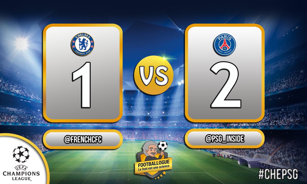 Footballogue's tweet photo. [#LDC] @FrenchCFC 1-2 @PSG_inside

C'EST FINI !!! LE PSG EST EN 1/4 DE FINALE !!!

#CHEPSG https://t.co/0Y4V6SKmuB