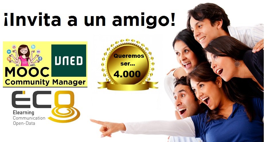 En el #MOOC #CommunityManager nos pusimos este reto ¡LOGRADO! Iniciamos con 4.036 alumnos bit.ly/1zVrlJc