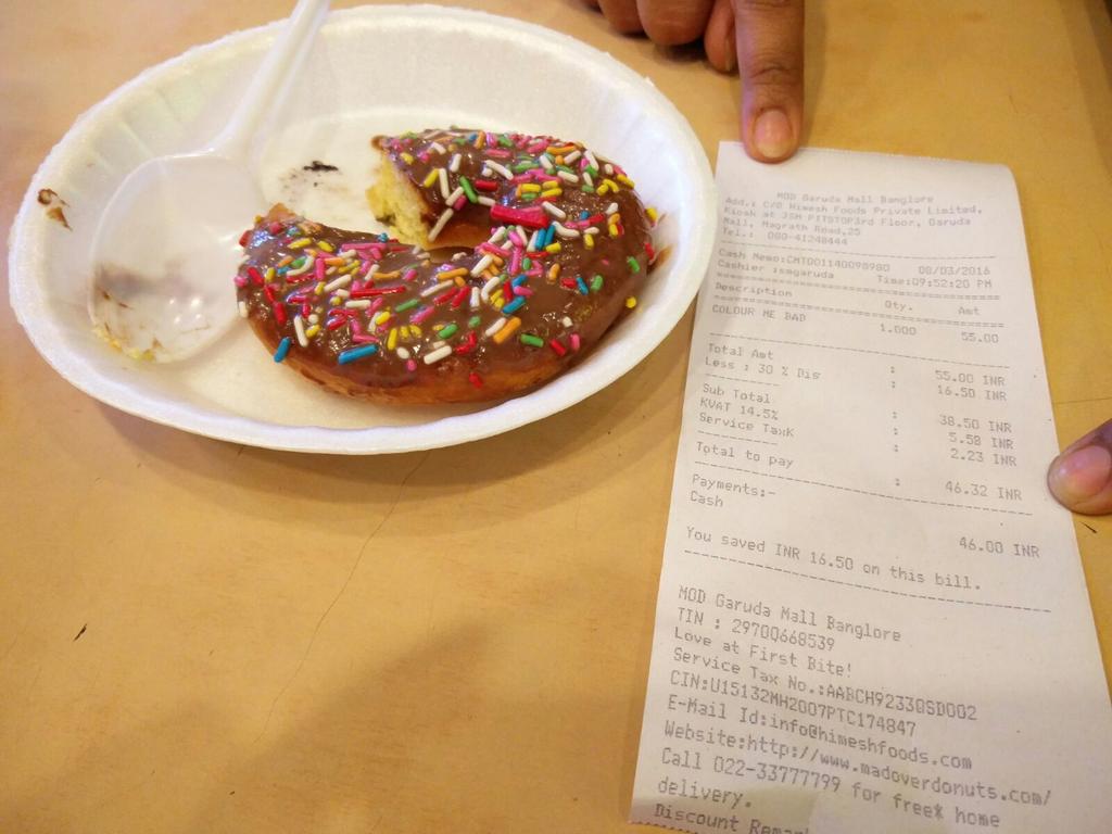 justnehamehta's tweet image. Worst #donut ever #madoverdonuts women's day marketing gone wrong! Don't sell stale products!! #zeroquality @mod