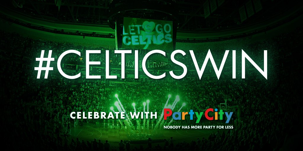 celtics's tweet photo. The C's have won 14 consecutive home games for the first time since 1991. Celebrate the #CelticsWin with @PartyCity! https://t.co/2dHZF0SDac