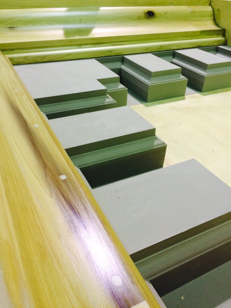 3Dpattern's tweet image. Return dentil cornice mould. #timber #moulds #classical #architecture