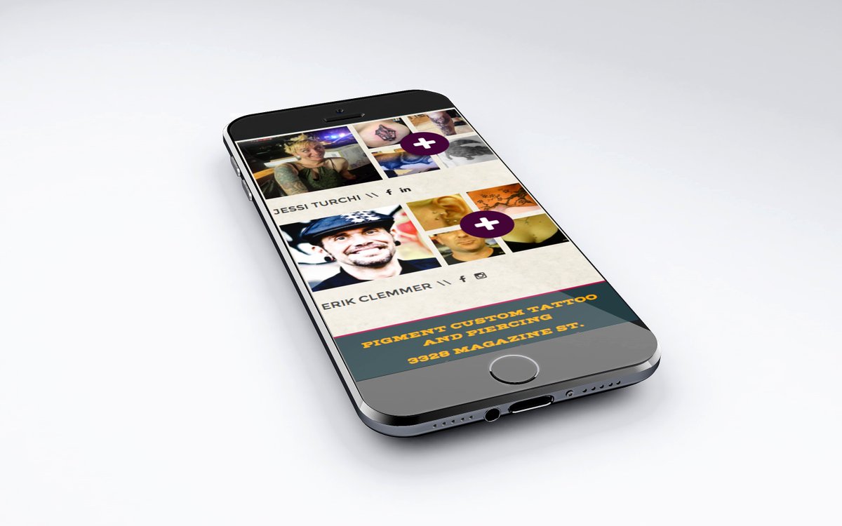 GoodWorkNOLA's tweet photo. We love working w/ artists! Check out our recent redesign of Pigment Tattoo's website here: https://t.co/NkQh710jPF https://t.co/rw6mxYWHCF