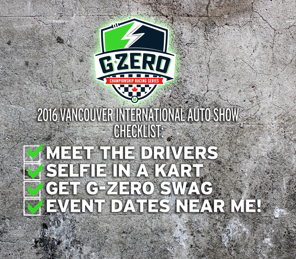 GZeroRacing's tweet photo. A taste of what we're bringing to VIAS 2016. #VIAS #Autoshow #Vancouver #2016 #EventDates #Drivers #SWAG #Selfies https://t.co/5IOaJvuCZP