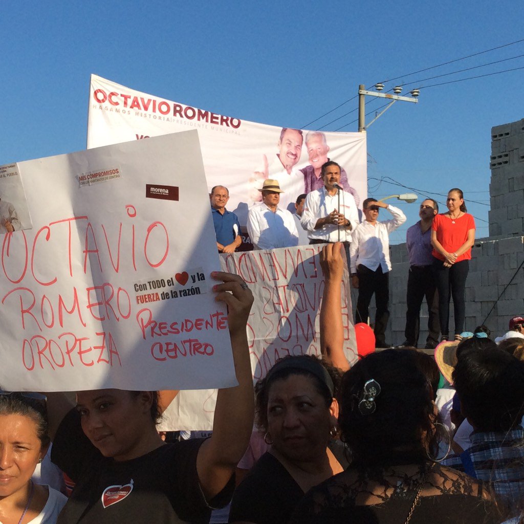 OctavioRomero_O's tweet photo. El camino para regenerar #Centro es #Morena #HagamosHistoria #D13M danos tu voto #CierreDeCampaña https://t.co/RCiO6NMsLt