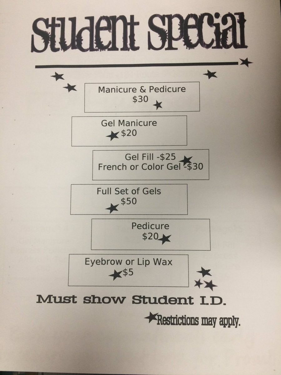 ProFileNJ's tweet photo. Student &amp; Prom 2016 Specials!! Book your appointments now!!💅🏼💅🏼 732-414-6700 https://t.co/emUbRTQPaD