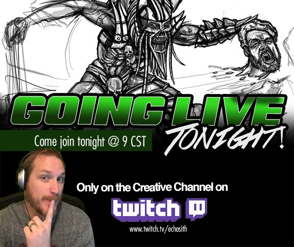 Echosithkk's tweet photo. Come join! Heads will roll...tonight at 9CST on https://t.co/wwzWbelnDK #TwitchCreative #echosith #photoshop https://t.co/xmvQU4VeES