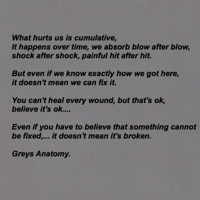 kellysharman's tweet photo. Great writing from greys again! #greysanatomy #relationships #love #whenitgoeswrong https://t.co/ykj7Id7IuX