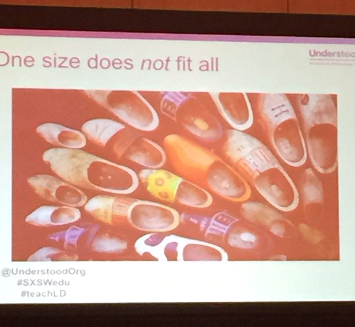 DFontinell's tweet photo. 20% students have attention or learning issues--empower students to find out how they learn best #teachLD #SXSWedu https://t.co/2SJcAtwcgE