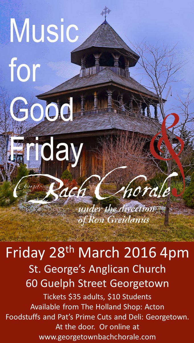 The poster for our Good Friday concert is out.