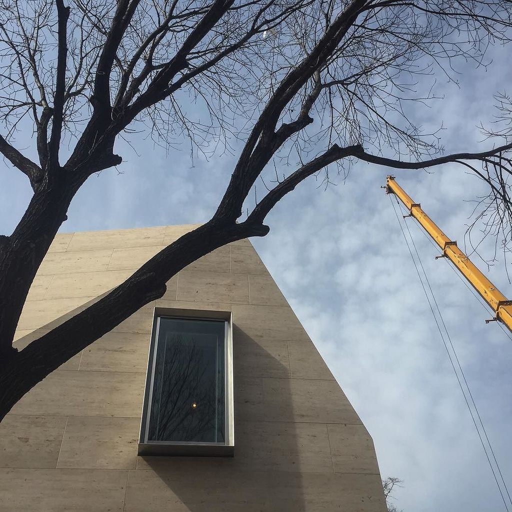 Penn's tweet photo. The clean lines of the new Perry World House. #penn #pwh #perryworldhouse https://t.co/8jMl7Ttn1Z https://t.co/w4cni5UeRH