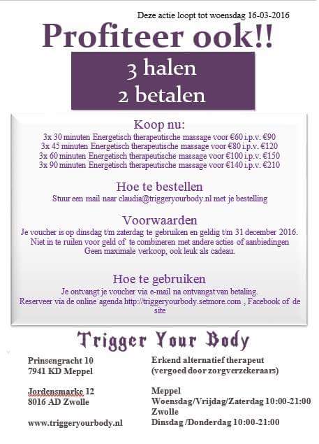 Triggeryourbody's tweet photo. Profiteer ook! 2+1gratis https://t.co/kjsmta0c0s