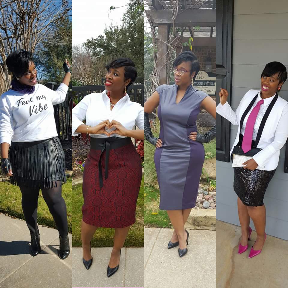 DevonneTiffani's tweet photo. A review of my looks from the month of FEBRUARY.  Which is your favorite look? #wardrobestylist #fashionista https://t.co/UjTeQb6Iu9