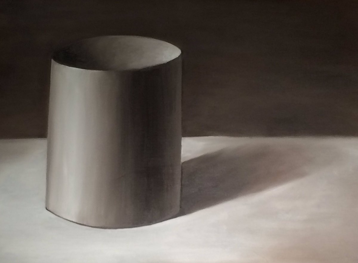jacklynnmorey's tweet photo. Value study, cylinder.
Oil paint 18x24 canvas sheet 
#valuestudy #indieart https://t.co/Eis2OqAYuS