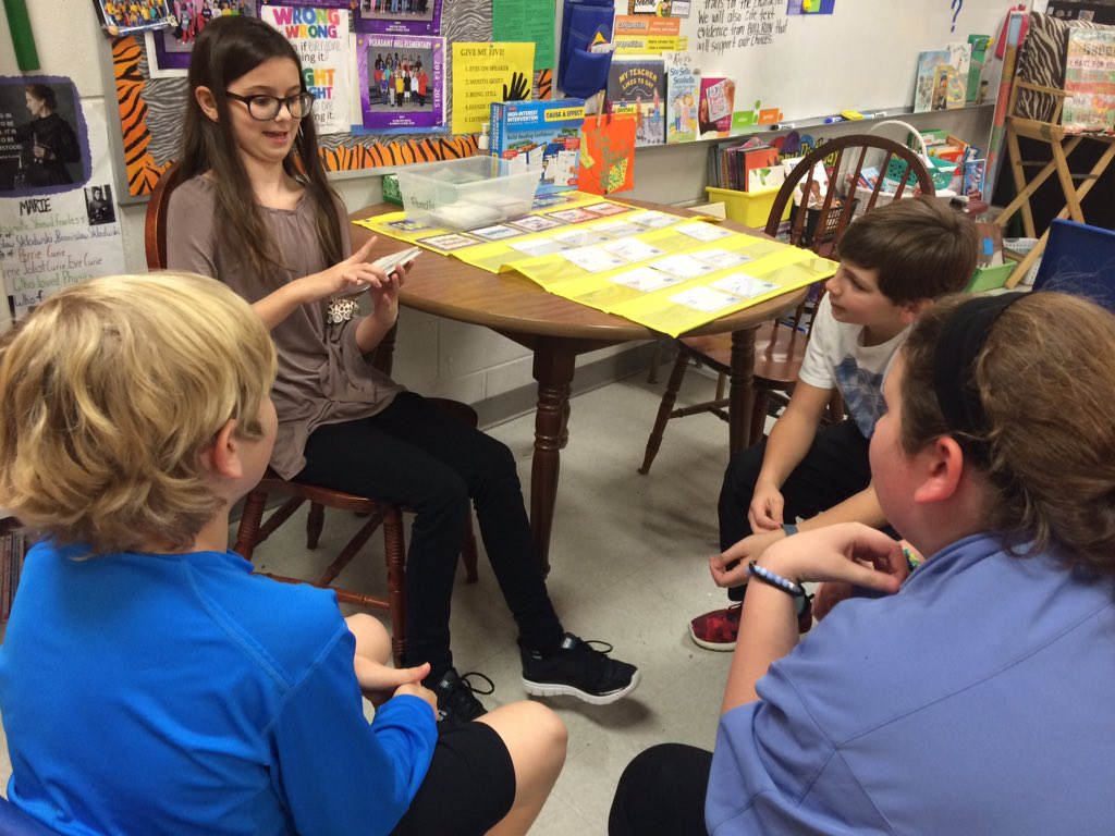 KHMcDaniel's tweet photo. #fabulousfifthgraders #ELAStations #TeamDCS https://t.co/GKGaQc3faJ