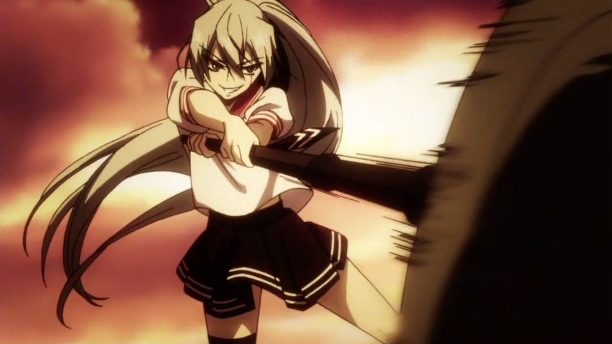 @Suicidalshy She smirked a bit,Before swinging her Sledgehammer at the female.