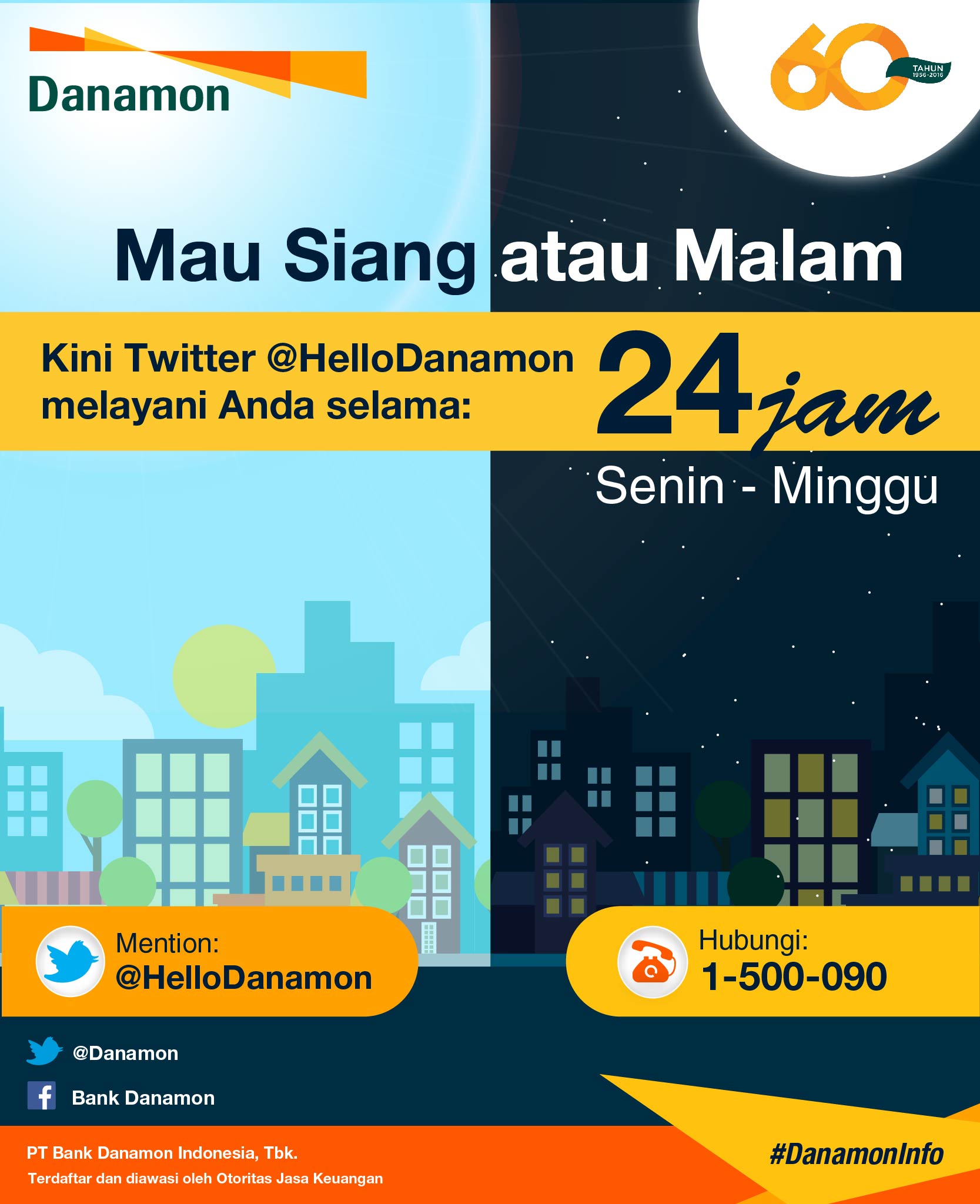 Hello Danamon On Twitter Mau Siang Atau Malam Kini Akun Resmi Twitter Hellodanamon Sudah Bisa Melayani Anda Selama 24 Jam Lho Danamoninfo Https T Co 8utjv9au3r