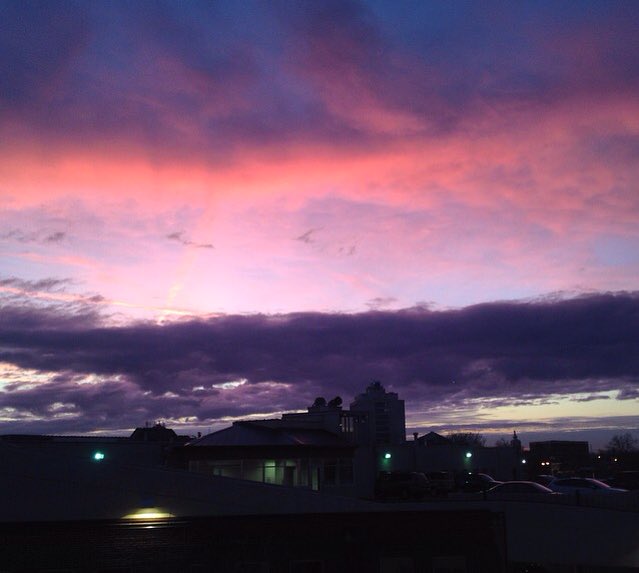 bossanovaokc's tweet photo. We've got this sunset view on lockdown. https://t.co/LnKzSiDiJL