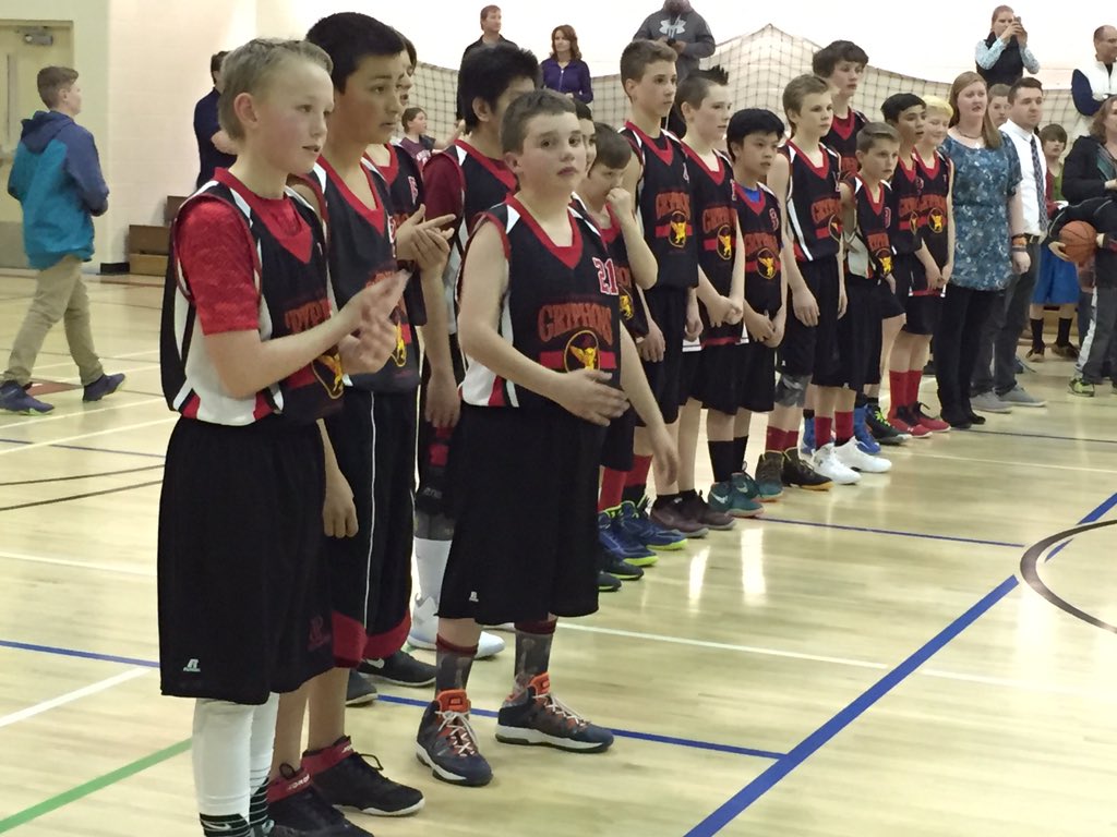 St_JPII's tweet photo. Congrats Gr. 7 Boys for their thrilling 32-30 victory vs. OJ today in league finals! #GryphonHoops #StJPIIStrong https://t.co/DZZwdgYhQH