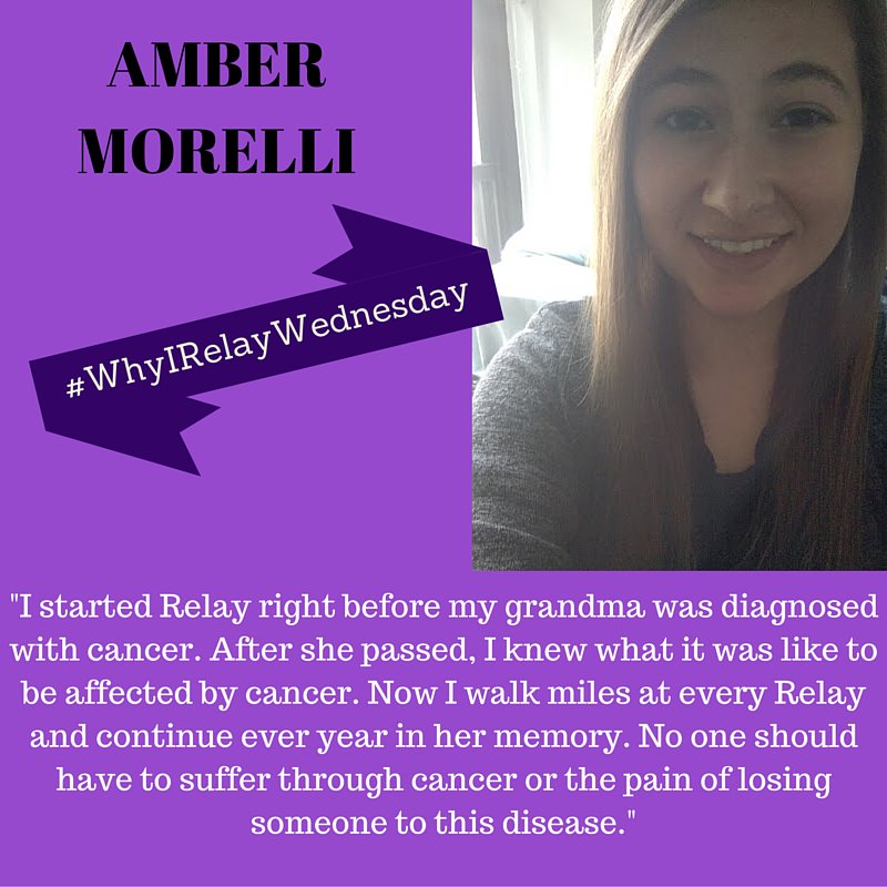 AdelphiRelay's tweet image. This week's #WhyIRelayWednesday is Amber Morelli, one of our ACSCAN leads! #AdelphiRelay #PaintAdelphiPurple