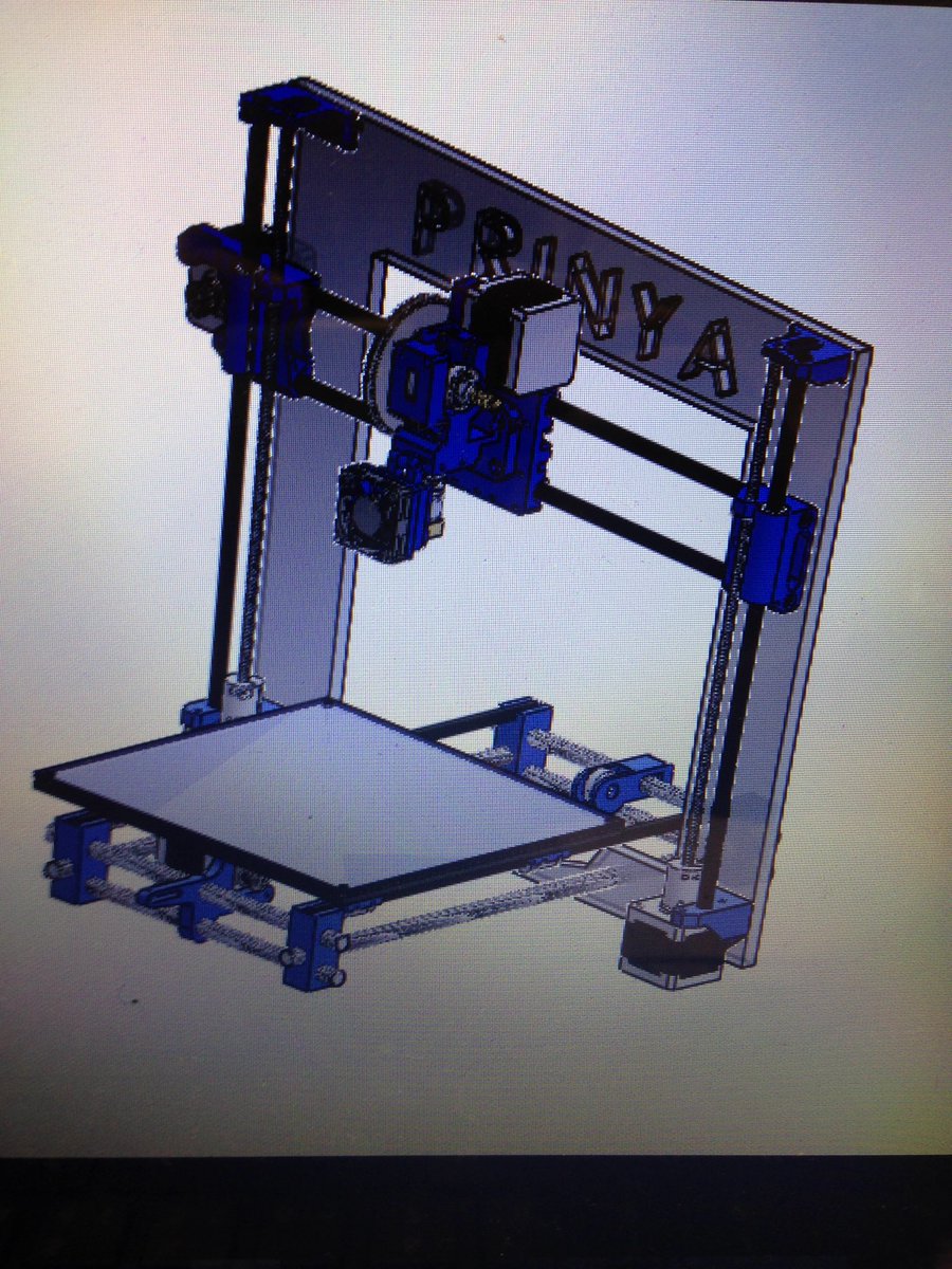 Vellonz's tweet photo. Bora voltar mexer com impressora 3D #Prinya #3dprinting https://t.co/0JO2AcMPxy