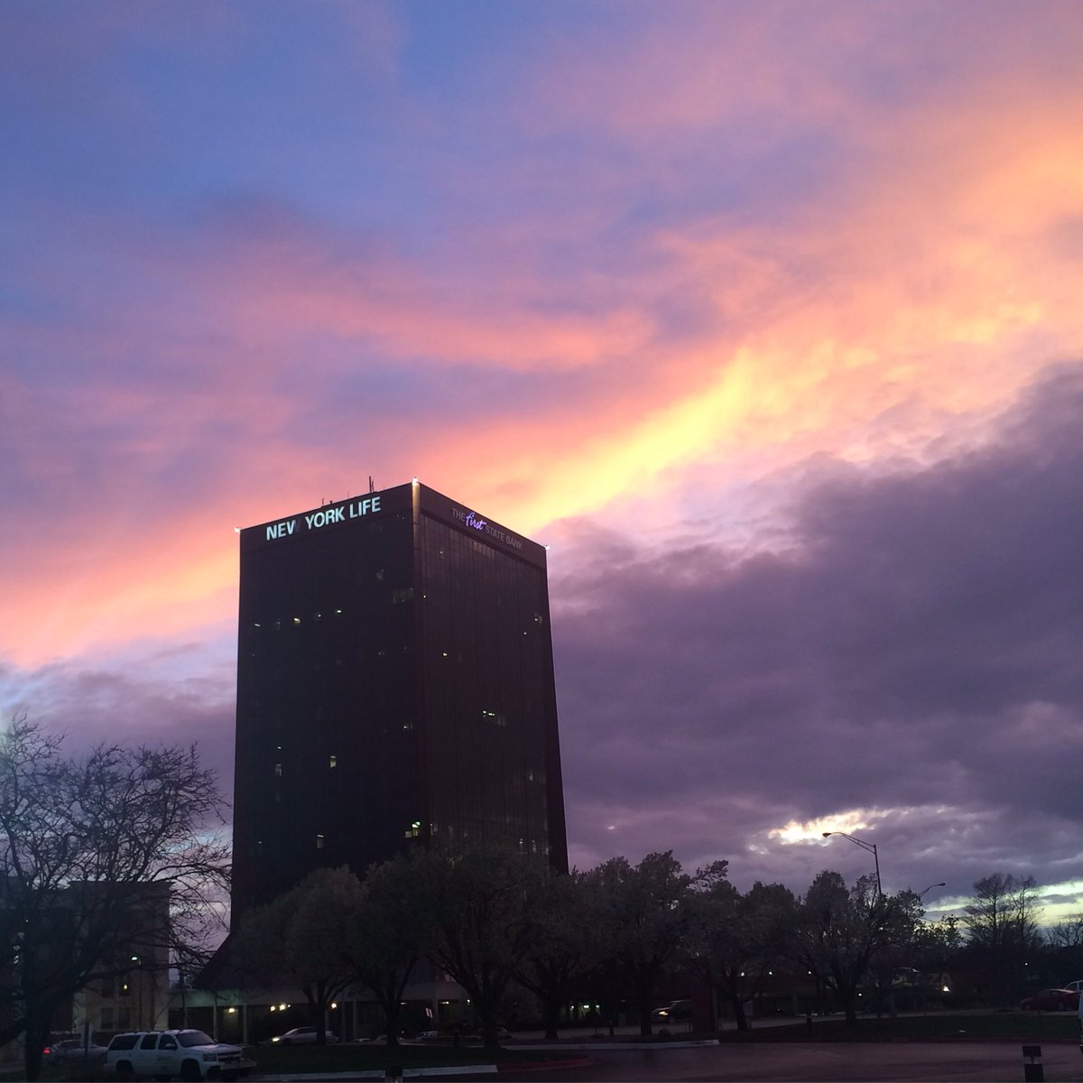 Caught a beautiful sky moment #nofilter