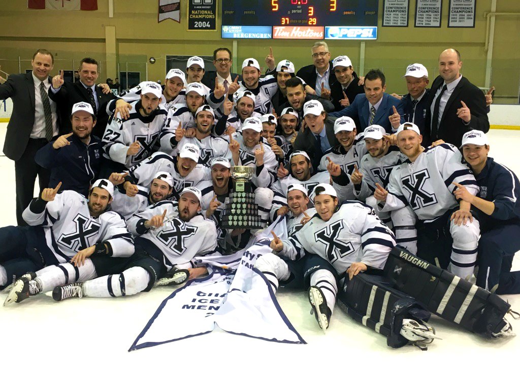 Congrats to 10 #OHL alumni on the title! RT: <a href="/AUS_SUA/">Atlantic University Sport</a>: The StFX X-Men are the 2016 AUS men's hockey champions!
