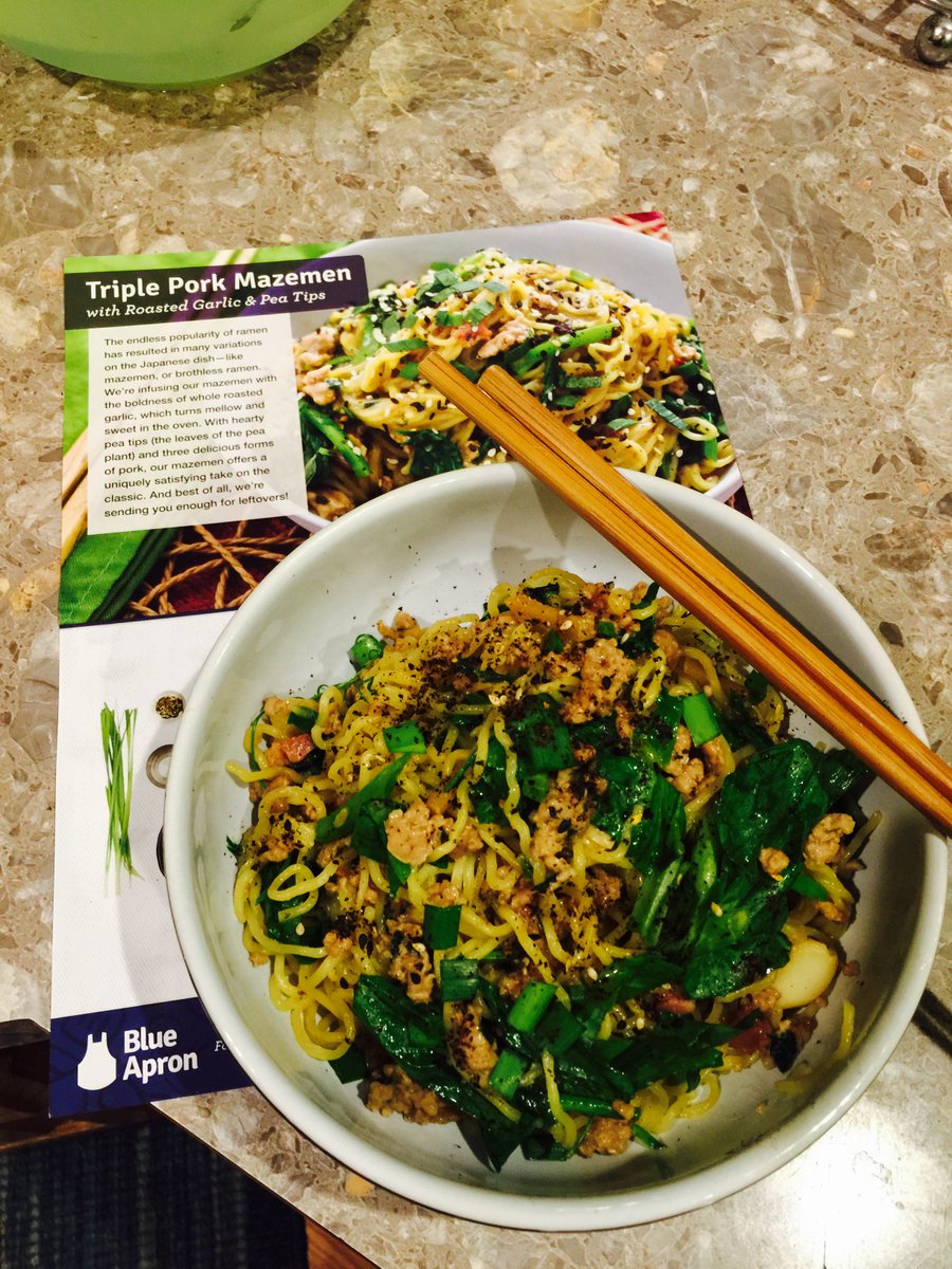 MomentumCapital's tweet photo. First meal with @blueapron.
#wifewars #blueapron https://t.co/nPEybEnNgZ