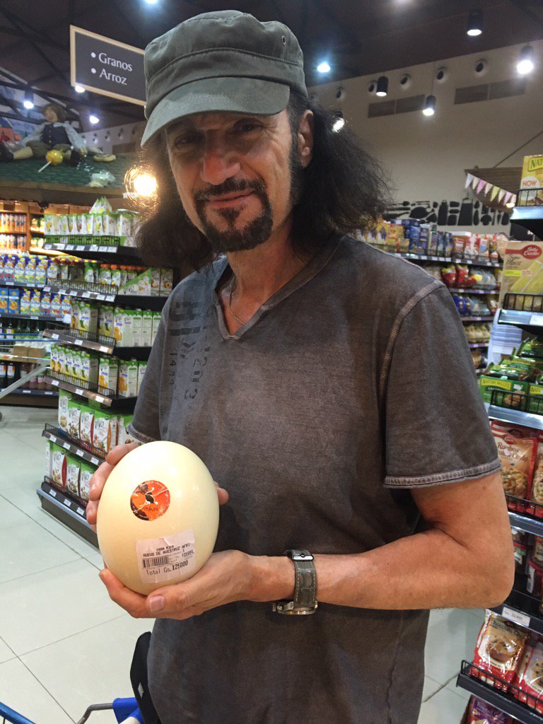brucekulick's tweet photo. That is an ostrich egg! WTF! Visited a very unique and excellent market in Asuncion today. BK on Paraguay! Wow! #egg https://t.co/BVqpYO2Zqb