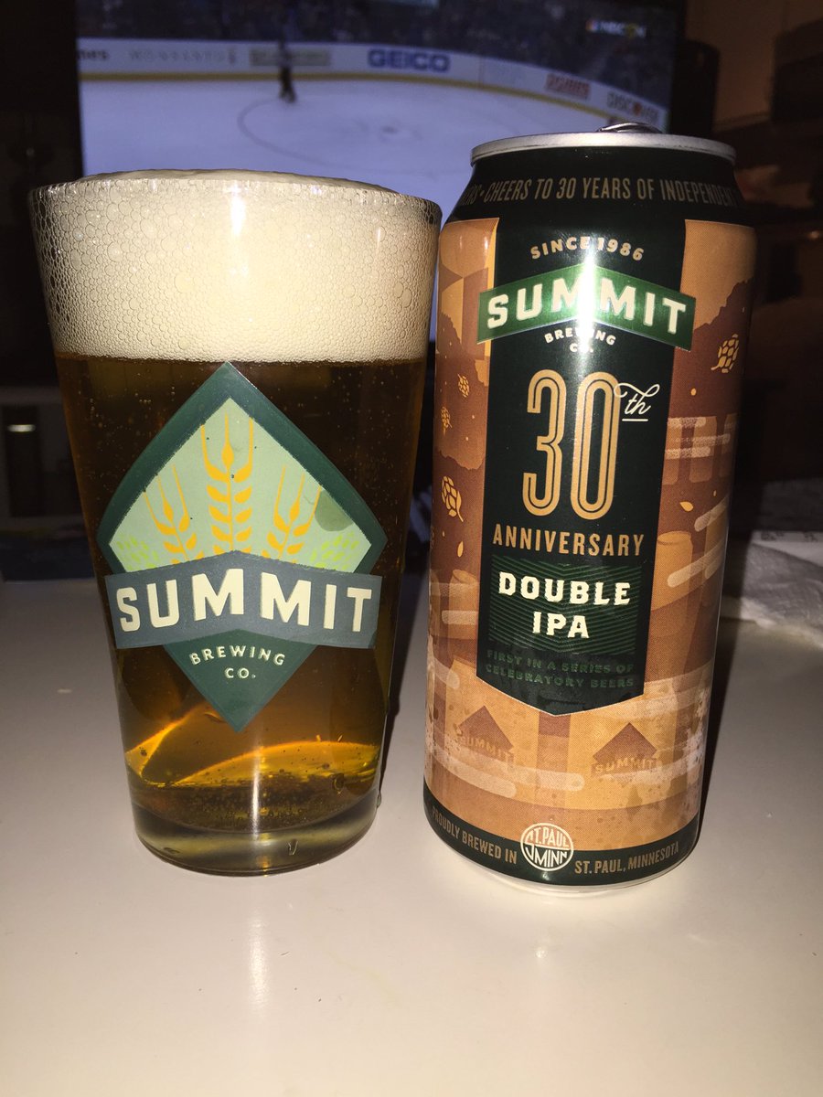 Enjoycraftbrews's tweet photo. @summitbeer well done with the first anniversary beer. Very satisfying! #summit30 #dblipa https://t.co/h8rhMTOL0b