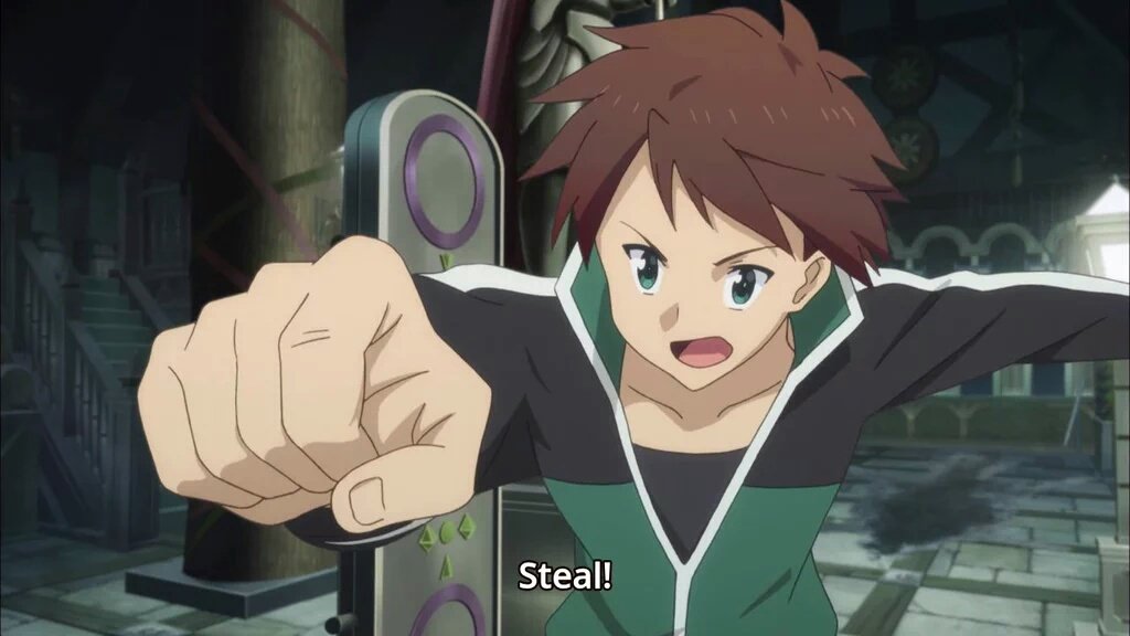 Kazuma's Steal Is The Best Skill😆 Anime Name: Konosuba #kazumasatou #