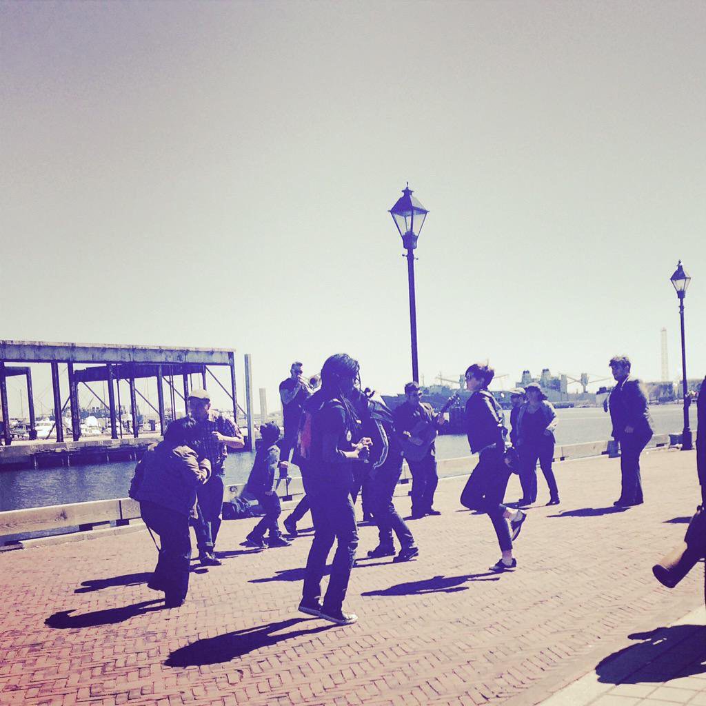 #ThrowbackThursday 2 when we had our family skankin' thru the streets of  Baltimore 4 our video shoot!  1❤️ always.