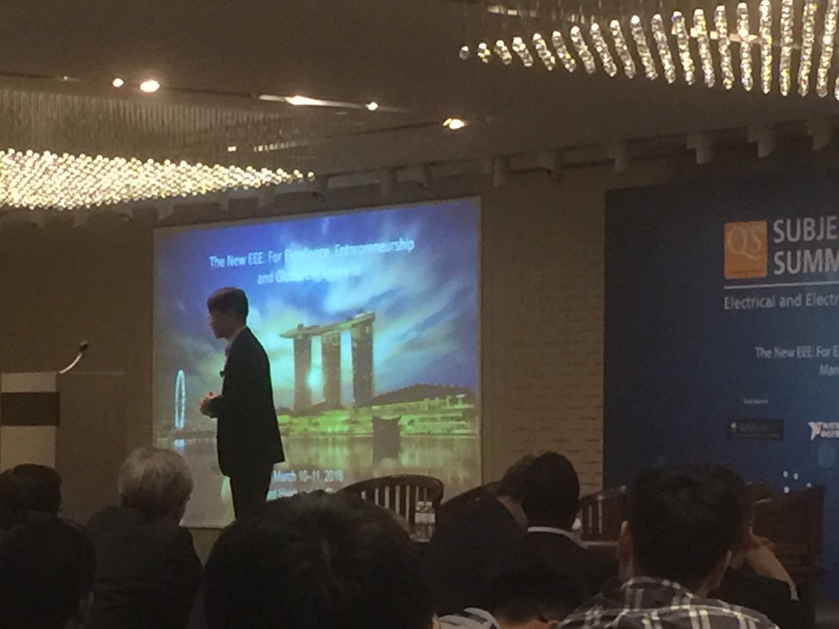 QSCorporate's tweet image. Prof Chang-Hee Lee from KAIST speaks at #QSSubjectFocus #ElectricalandElectronicEngineering