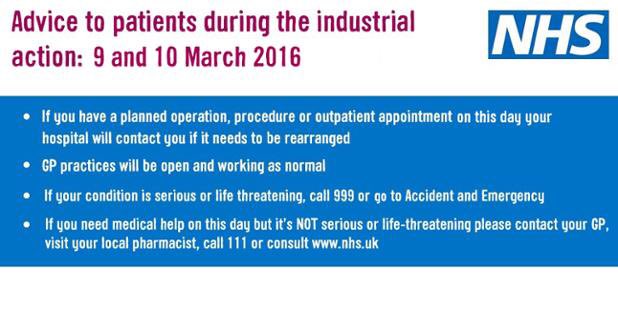 Industrial action continues today. #JuniorDoctorsStrike
