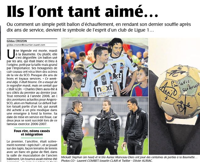 the30man's tweet photo. Très bel article de @gildascrozon sur l'#enculette le fil du rouge de la #TeamSCO depuis 10ans #jeu #LaDalleAngevine https://t.co/8SeJiv7eNE