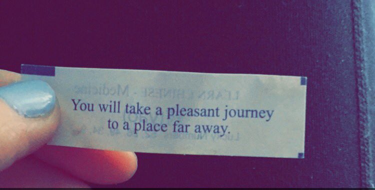 farr_mackenzie's tweet photo. Ever had a fortune cookie tell you something real? Got this a month ago and now going to Alaska for the summer❤️ https://t.co/OGCjxeTxUK