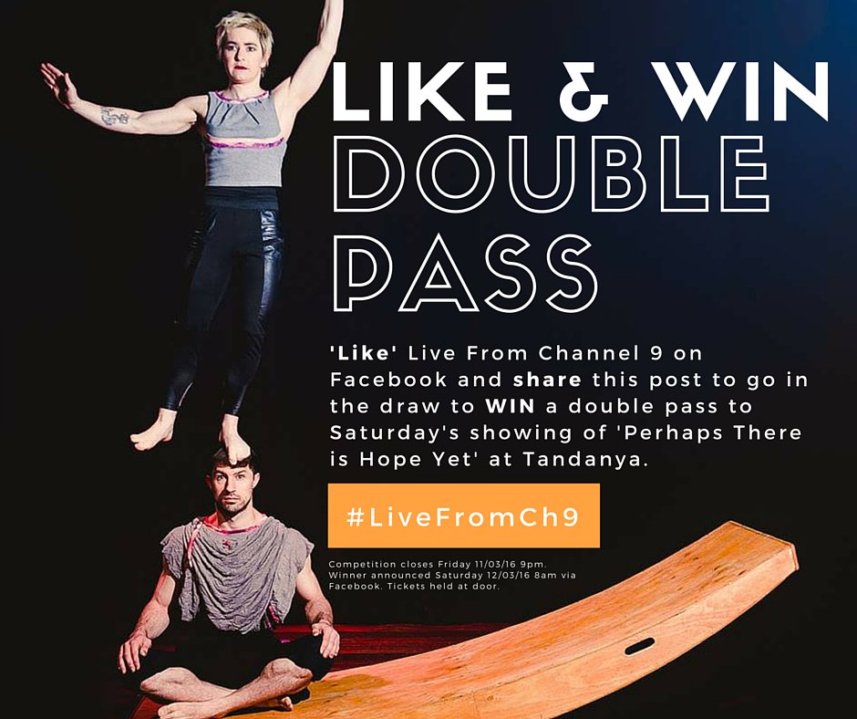 Head to our Facebook page and enter for your chance to WIN 1 x Double Pass ow.ly/ZhqhW
