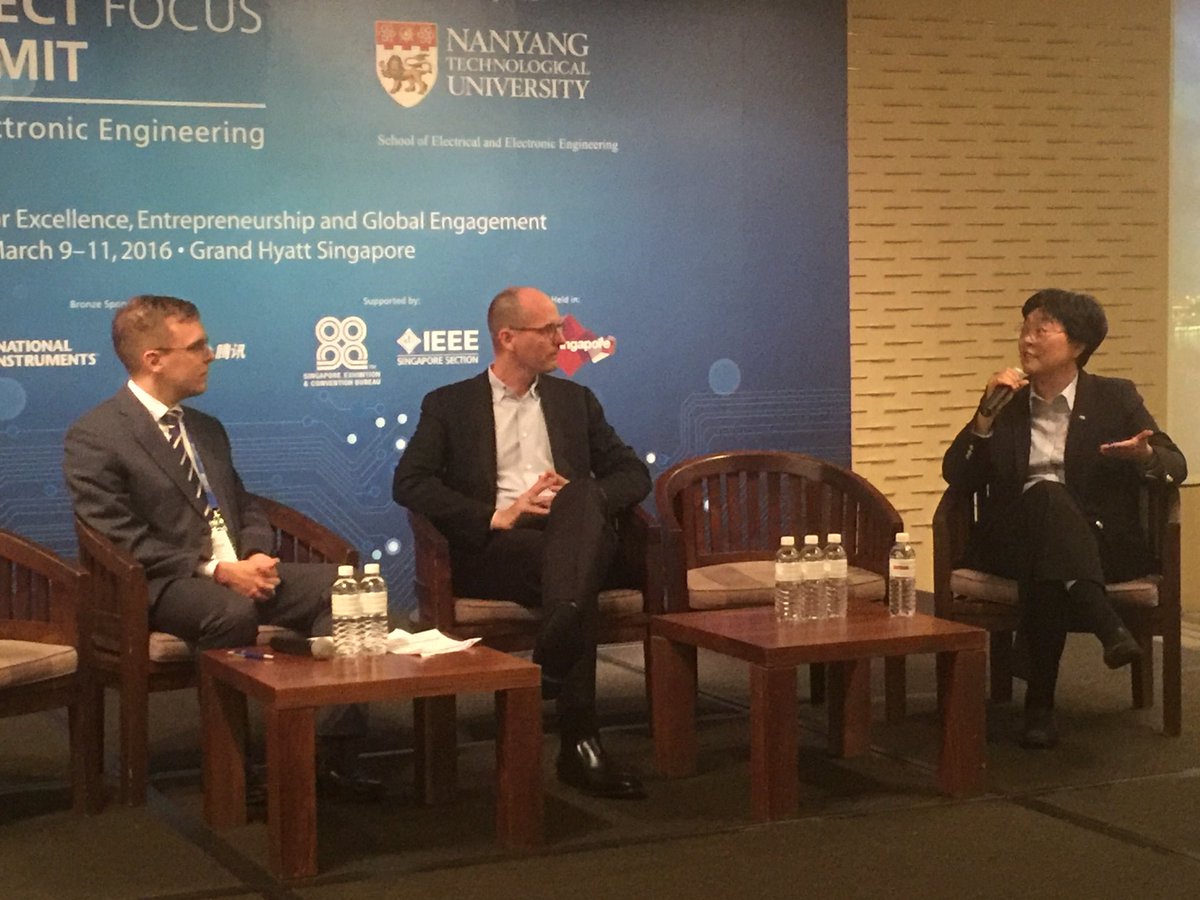 QSCorporate's tweet photo. First panel discussion with Prof McLaughlin and Prof Chang-Hasnain at #QSSubjectFocus https://t.co/K0xfvZjddL