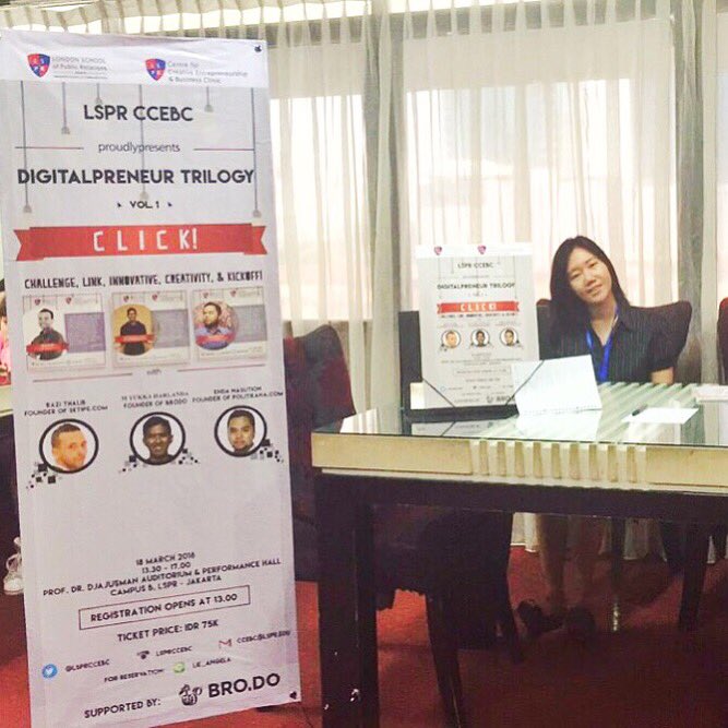 Hari ini kita open registration booth di kampus A dan C. Segera daftarkan diri kalian ya! See you there!
#ccebcclick