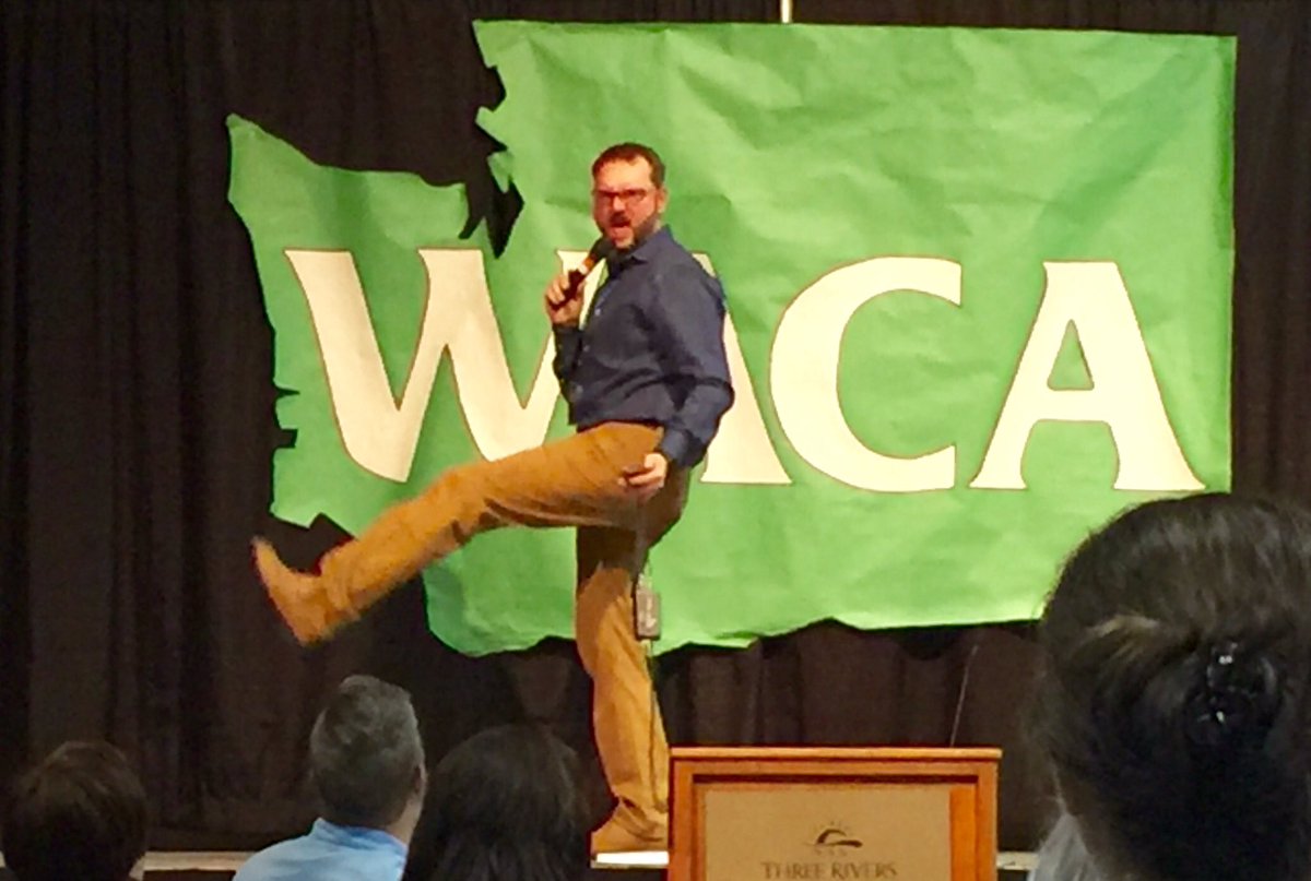 SimoVikingBeard's tweet photo. "15 min of joy &amp; laughter a day will increase your life by 12 years on average" -Stu Cabe #waca16 #addingtime https://t.co/rA0mgBt9CY