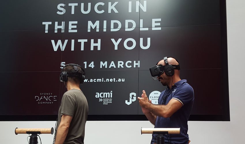 ACMI's tweet photo. Taken the stage w/ @sydneydanceco yet? Choreographer Gideon Obarzanek even stopped by! https://t.co/EQcfaCgxtv https://t.co/p2V0NLBdr4