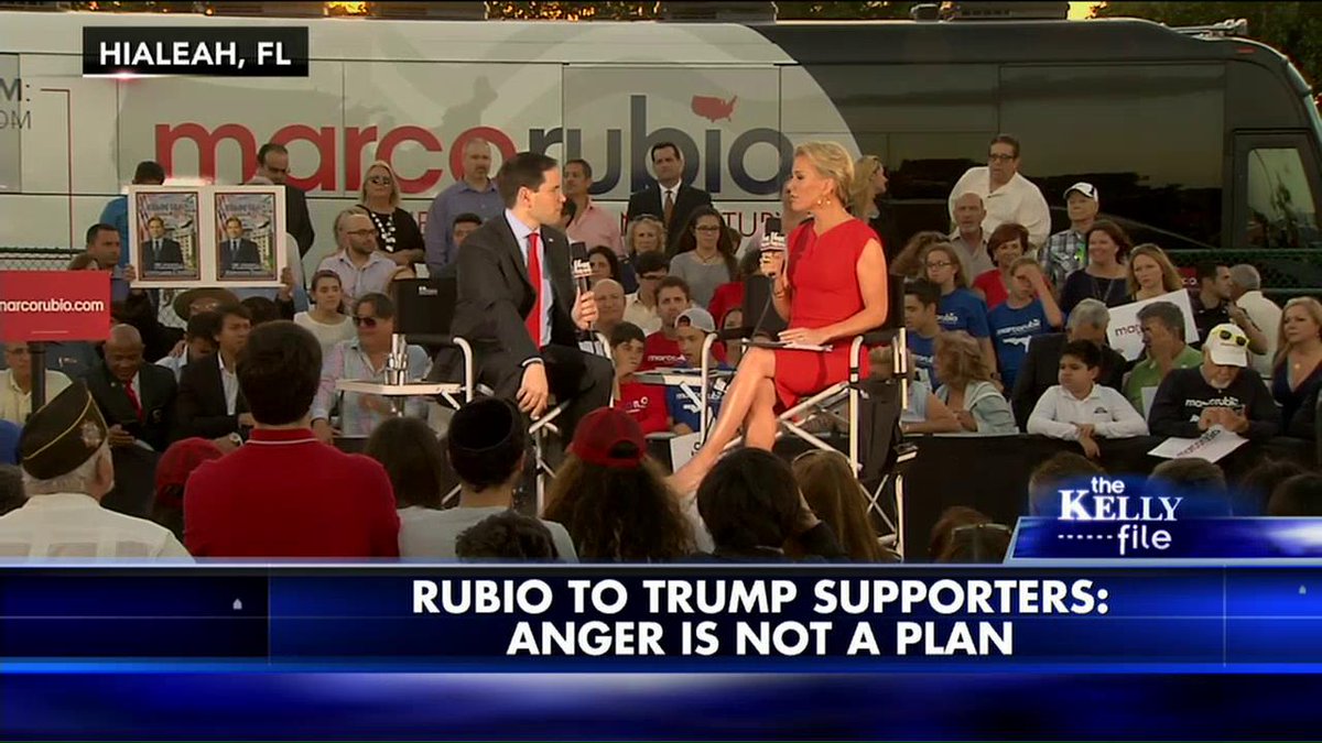 FoxNews's tweet photo. .@marcorubio: "Anger's not going to make America a better place... &amp; anger isn't going to protect the Constitution." https://t.co/IxshRX4M9q