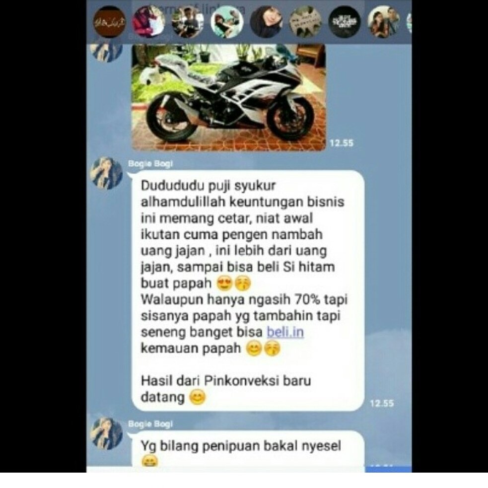 Masih ga percaya sama bisnis pin Konveksi??? Padahal yg sukses udh banyak 💕mau join
Line : meicilshop 
Pin: 5ECE67C2