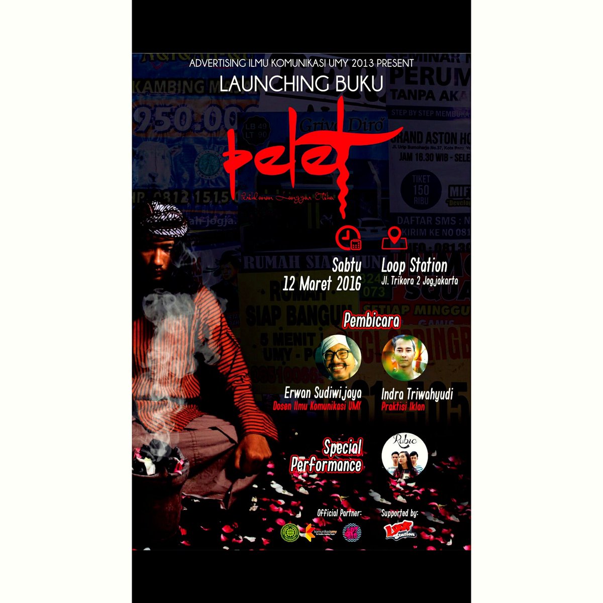 LoopStation_YK's tweet image. Jgn  lupa come and see launching buku &quot;PELET&quot; bareng anak &quot;Advertising&quot;  #loopcorner4 #pelet #loopstationyk